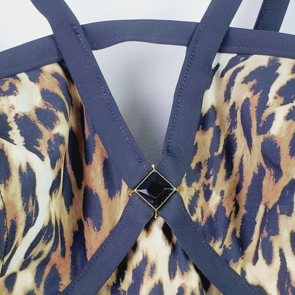 Amoressa Swimsuit Tankini Never Say Never Roxy Top Sz 8 - Picture 7 of 12